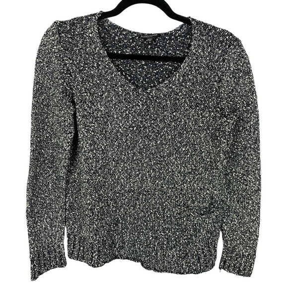 Eileen Fisher Wrapped Cotton Nubble Pullover Sweater Small Petite Grey - Picture 1 of 11